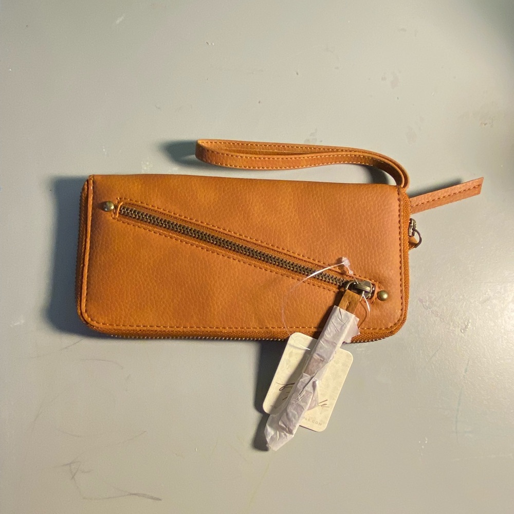 Free People Distressed Vegan Wallet